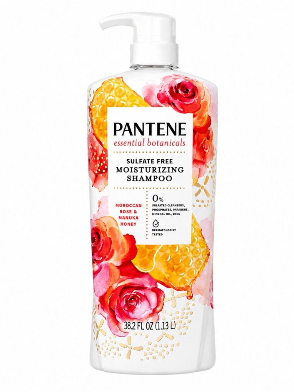 Pantene Essential Botanicals Moroccan Rose & Manuka Honey Shampoo